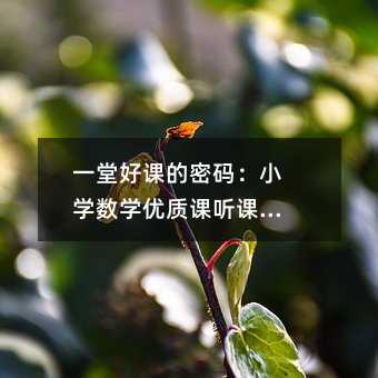 һ�úÿε����룺Сѧ��ѧ���ʿ������ּ�